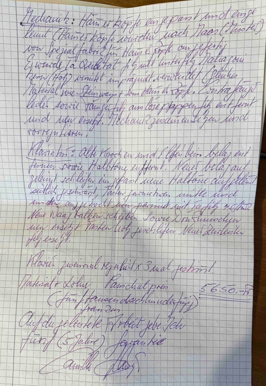 Musikinstrumente: Konzertpiano Marke Ackermann, BJ 1920 – Gebraucht aus Gipf-Oberfrick von ber_9jk6 4
