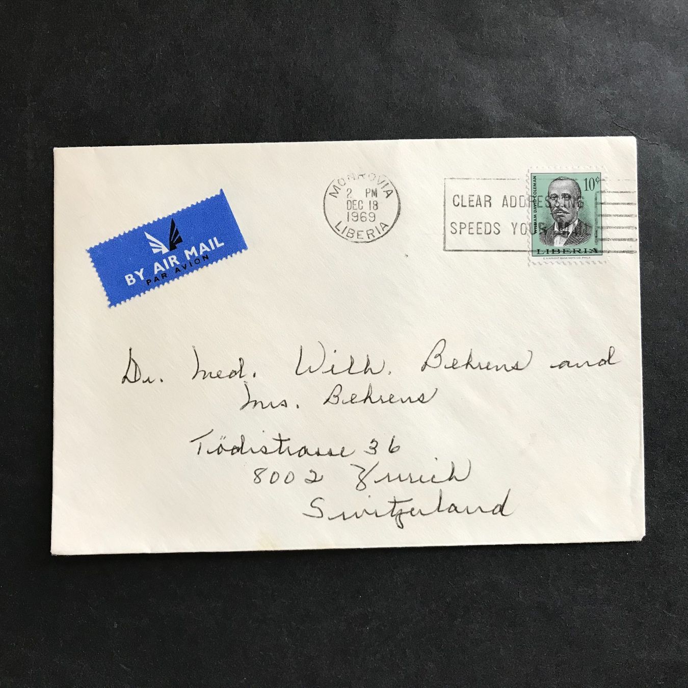 Tutti i francobolli: LIBERIA, Brief echt gelaufen – Usato da Uitikon Waldegg venduto da Gooddeal05