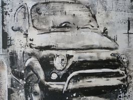 Fiat 500 Bild VINTAGE Unikat