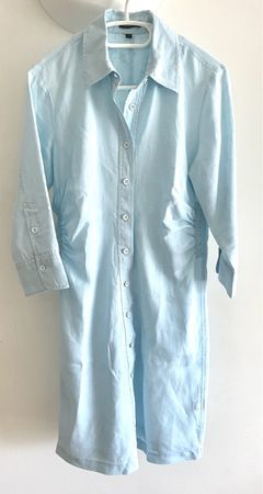 Essentiel Antwerpen Hemdkleid, Gr. 38, hellblau, Leinen