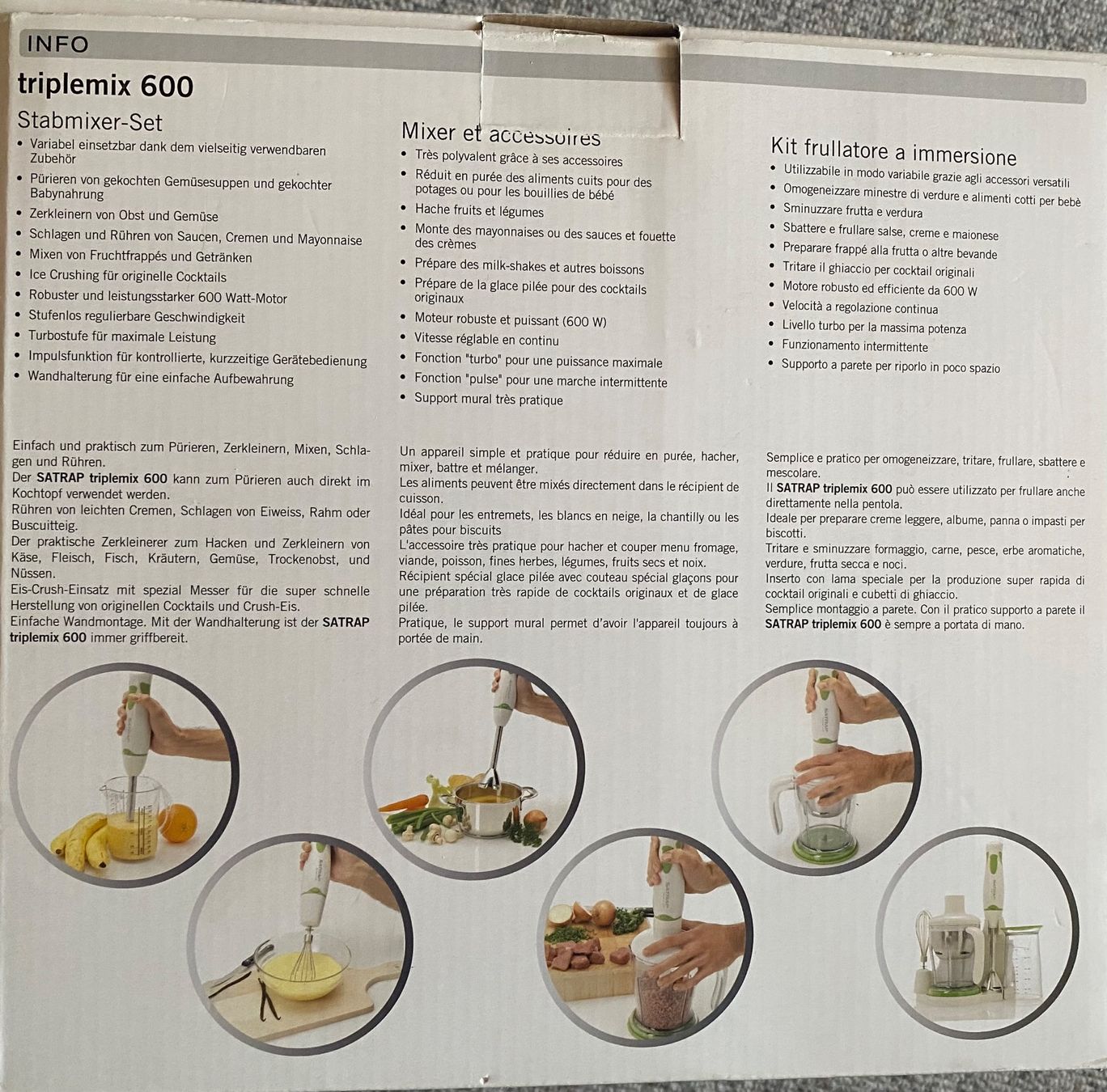Coop Elettrodomestici da cucina: Satrap Stabmixerset "triplemix 600" – Nuovo (secondo la descrizione) da Appenzell venduto da Sonnschein_ 5