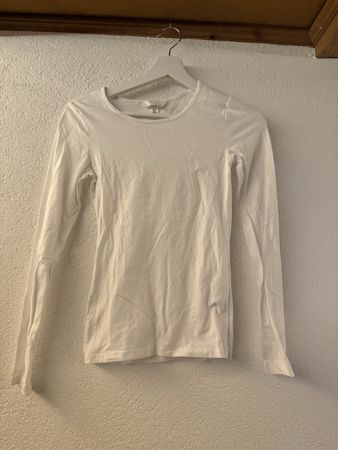 Damen Langarmshirt weiss