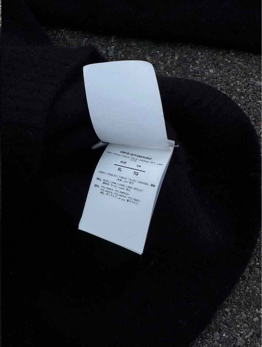 Off-White Maglioni & Felpe: OFF-WHITE WOOL KNIT SWEATER BLACK FITS M – Usato da Effretikon venduto da syrrrrre 7