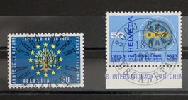 CH - Werbemarken - SBK Nr. 452 & 489 - ET Vollstempel