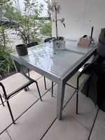 Gartentisch grau ausziehbar