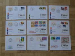Timbres   Lot  (B)  9x   2000