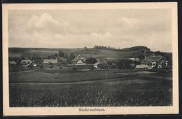 Niedermuhlern, Teilansicht mit Bäumen