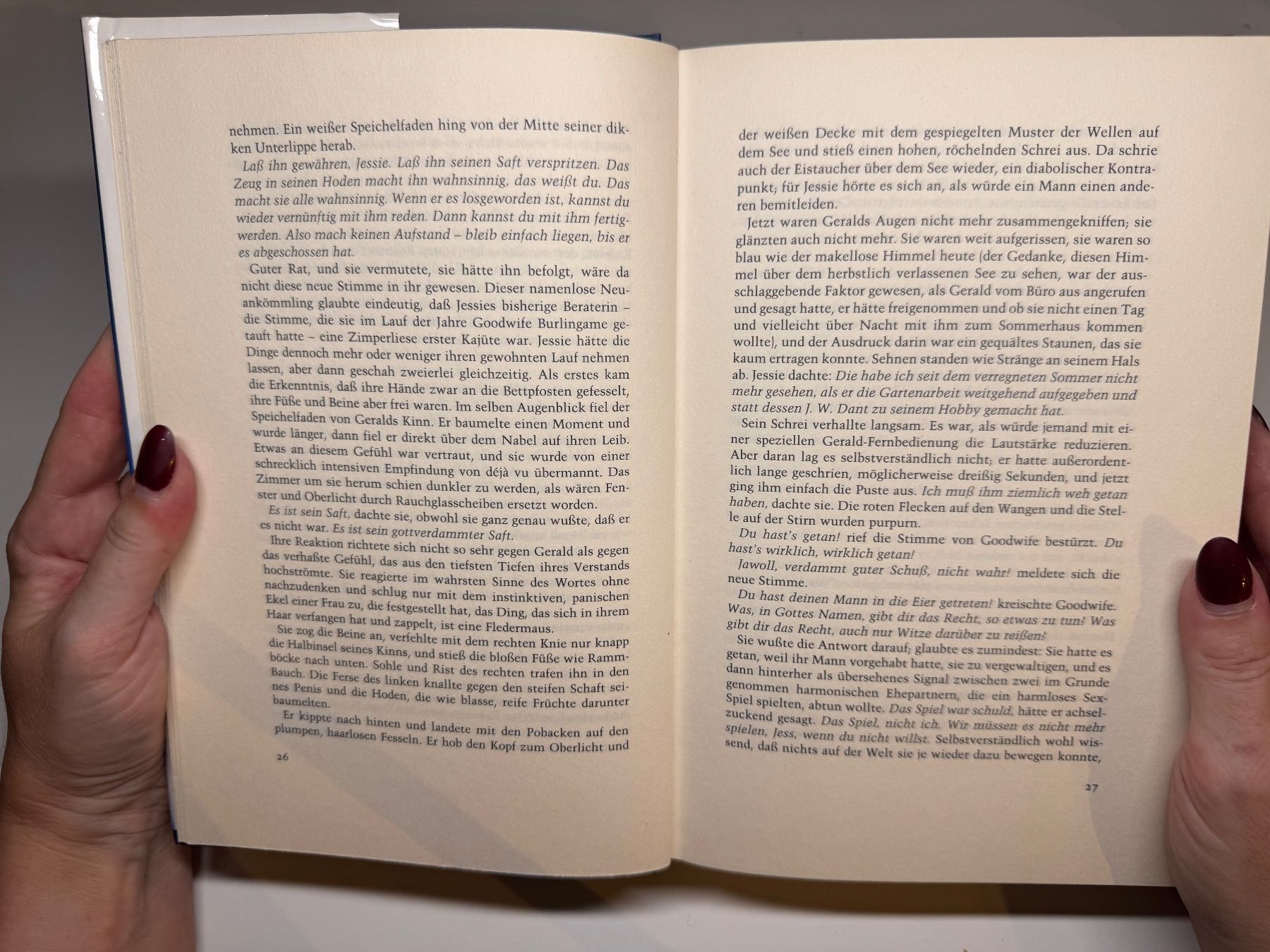 Libri: ROMAN: Stephen King, Das Spiel – Usato da Grosswangen venduto da Deutsche_Romane 4
