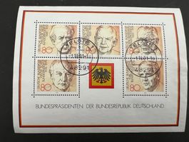 Block 18 Bundespräsidenten der BRD  gest. (E1321)