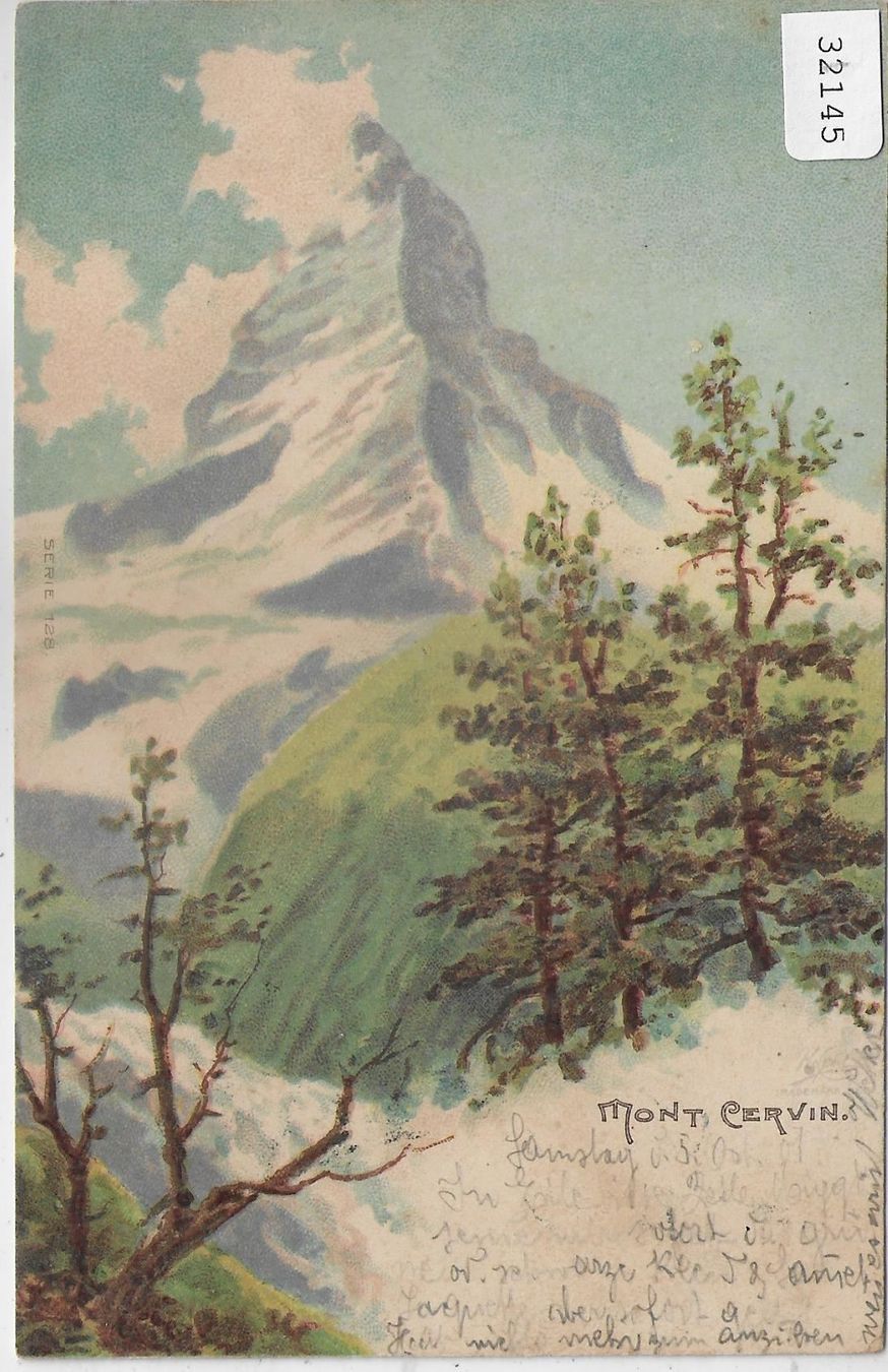 Cartoline postali: Mont Cervin - Matterhorn - Litho – Usato da Ettingen venduto da Kartenplanet