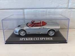 IXO Spyker C12 Spyder Argenté, Modèle Réduit, Collection!