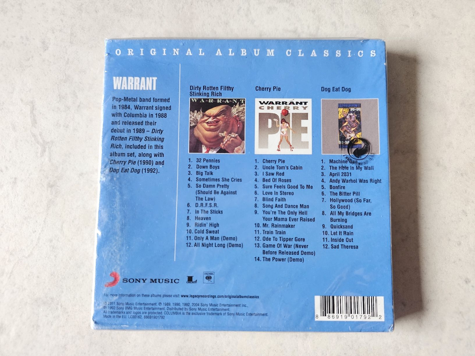 CD: Warrant  -  3x Album Classics  /  Fabrikneu – Nuovo e nell'imballaggio originale da Schneisingen venduto da backstore24 1