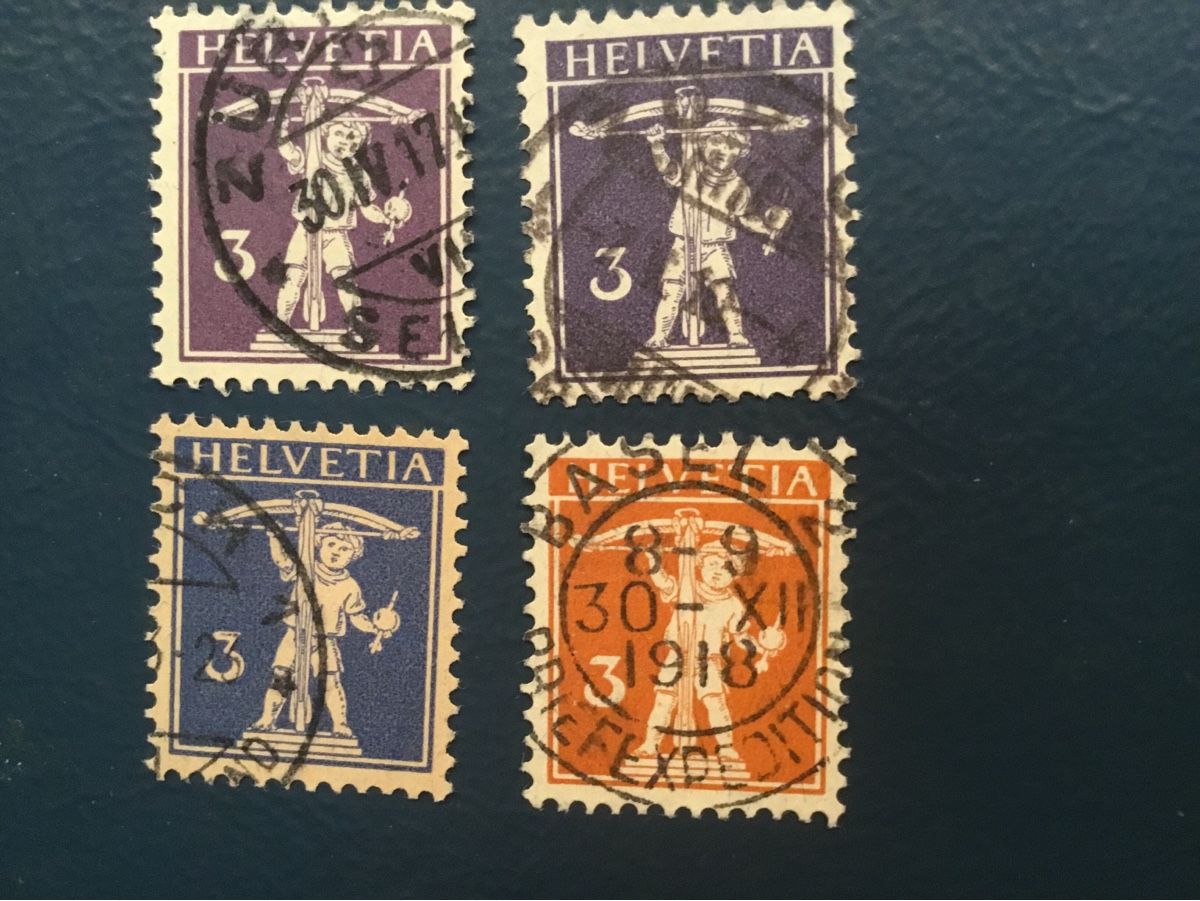 Tous les timbres: Tellknabe mit Armbrust 1909-1930 – D'occasion à steinach par Haudi5 4
