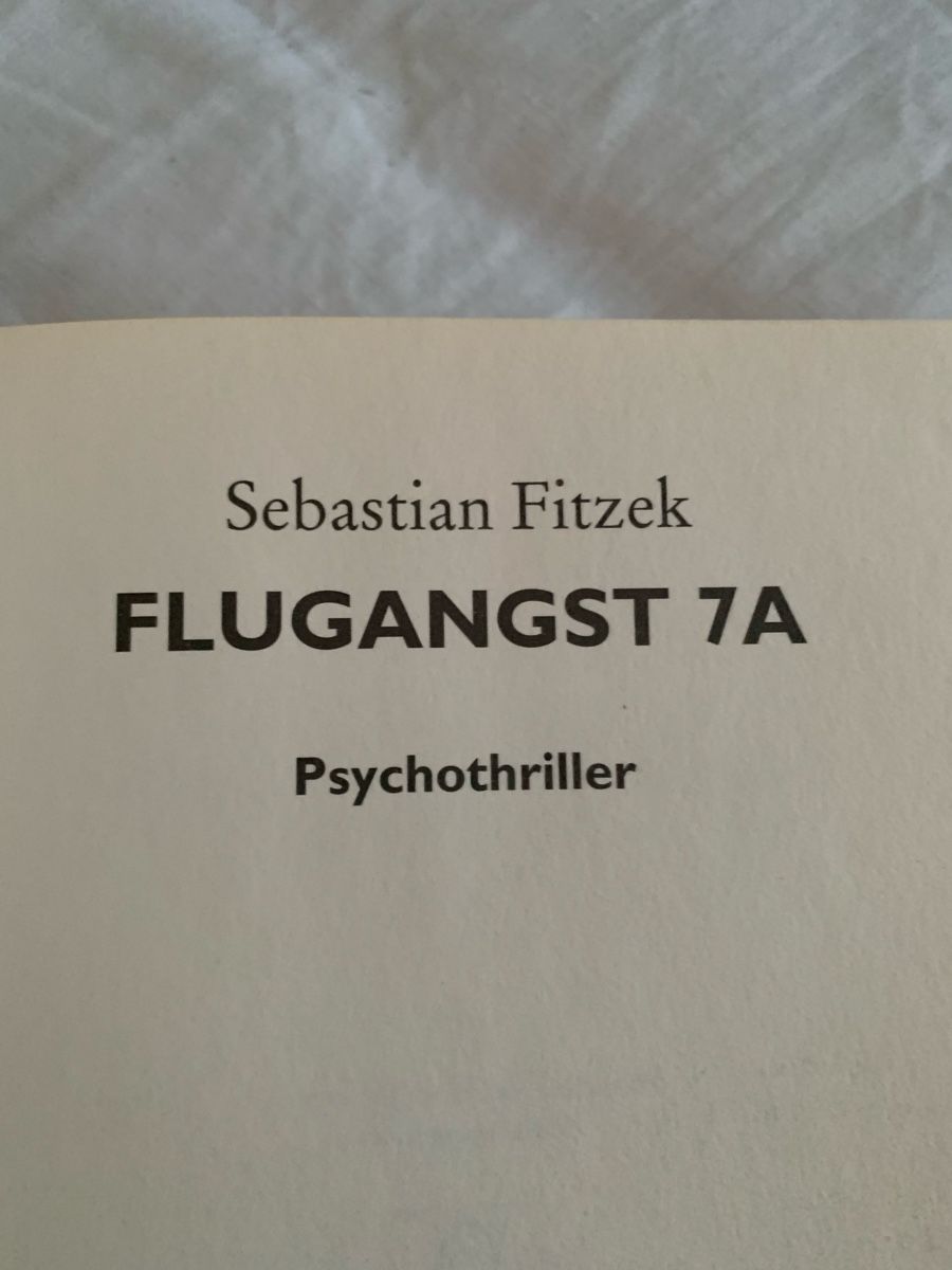 Libri: Simon Beckett Flugangst 7A – Usato da Zürich venduto da benebiene 3