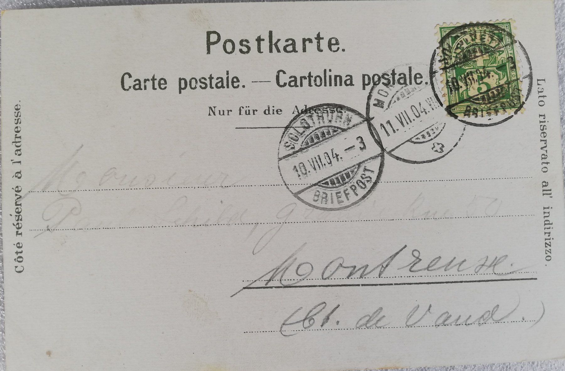 Cartes postales: Solothurn – D'occasion à Hildisrieden par Malve 1