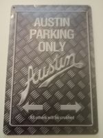 Blechschild -AUSTIN-PARKING ONLY