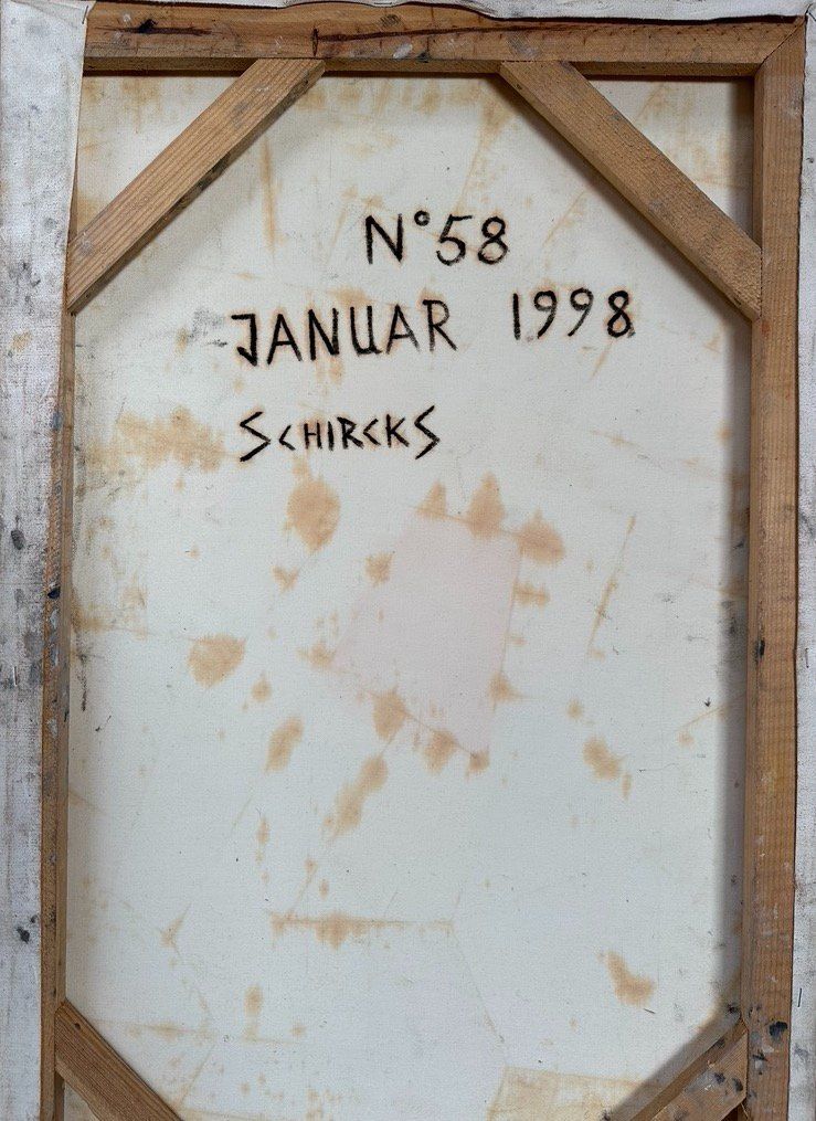Dipinti: Rotes Quadrat (Öl auf Leinwand) Nr. 58 – Usato da Unterlunkhofen venduto da Chrono69 4