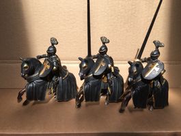 3 Schleich schwarze Ritter Kreuzritter