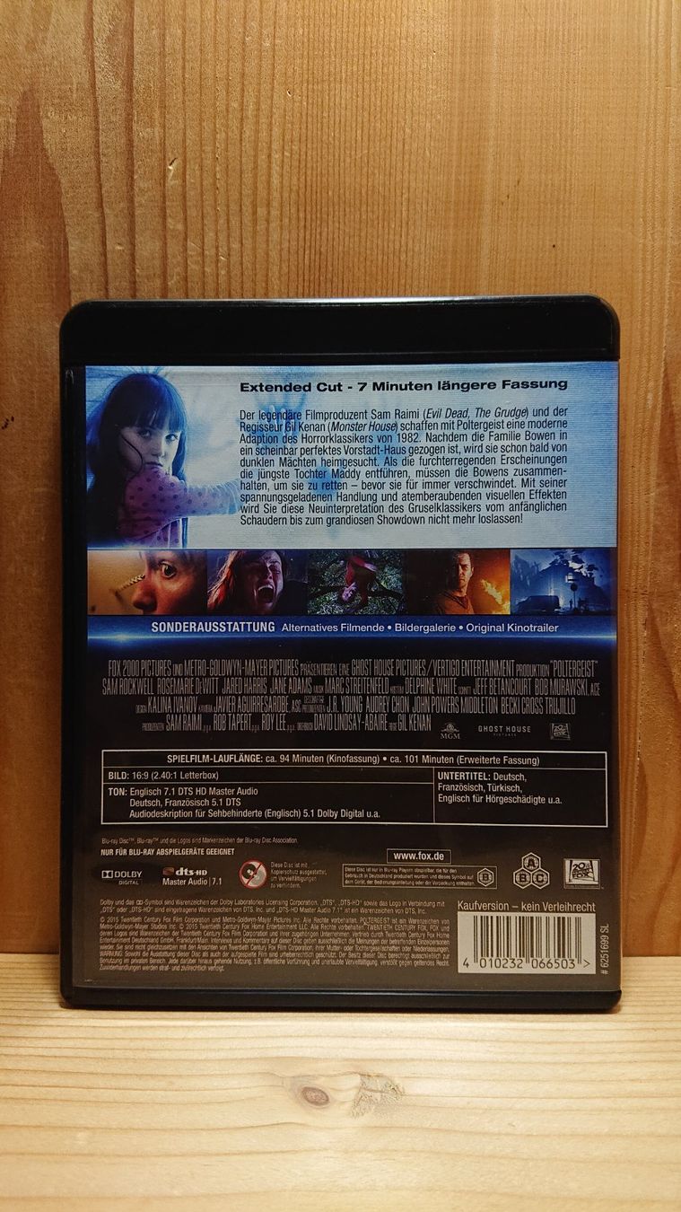 Tutti i DVDs: POLTERGEIST Blu-Ray Extended Cut – Usato da Wilderswil venduto da Exebub 1