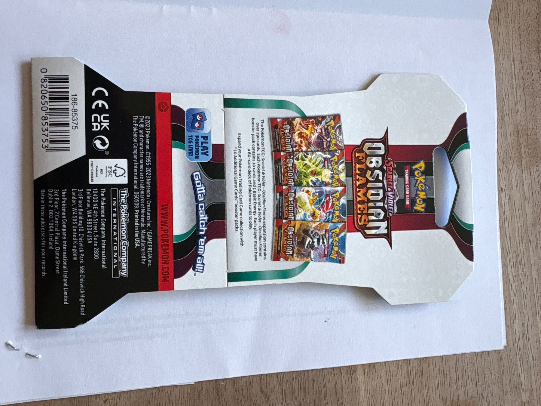 Pokémon Sammelbilder & Trading cards: Obsidian Flames EN – Neu und originalverpackt aus hondrich von Pokemon-Thiemo 1