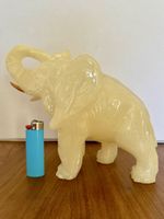 Elefant 🐘 aus Stein (Onyx ?) - (3.3 Kg) Deko Figur