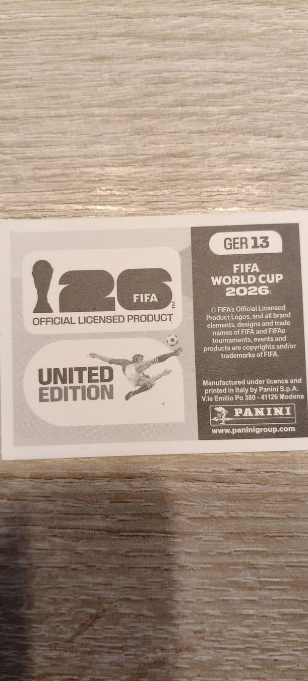 Panini Sammelbilder & Trading cards: FIFA World Cup 2026 / GER 13 – Neu (gemäss Beschreibung) aus Plan-les-Ouates von col_vq9g 1