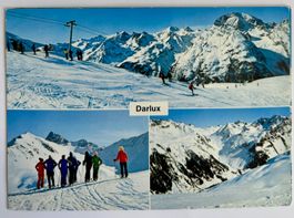 Darlux - Bergün - Skieurs et Skilift 1978