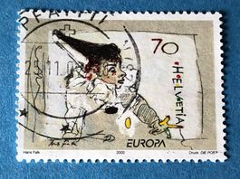 Nr. 1051 Pierrot spielt mit dem Faden GESTEMPELT 2002  