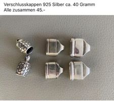 Verschlusskappen 925 Silber ca. 40 Gramm 6 Stk.