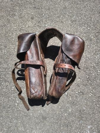 Kavallerie Satteltaschen Leder WW2
