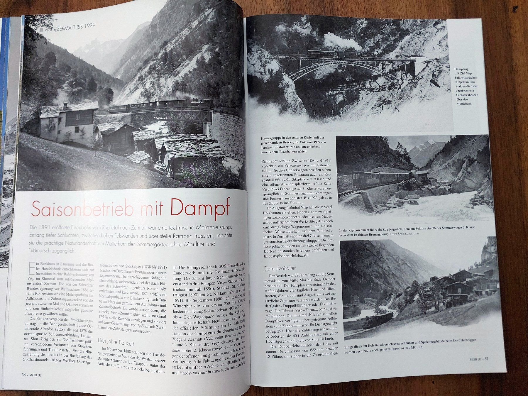 Riviste & Magazine: Eisenbahn Journal  - MGB Matterhorn Gotthard Bahn – Usato da Schönenwerd venduto da Steidi 4