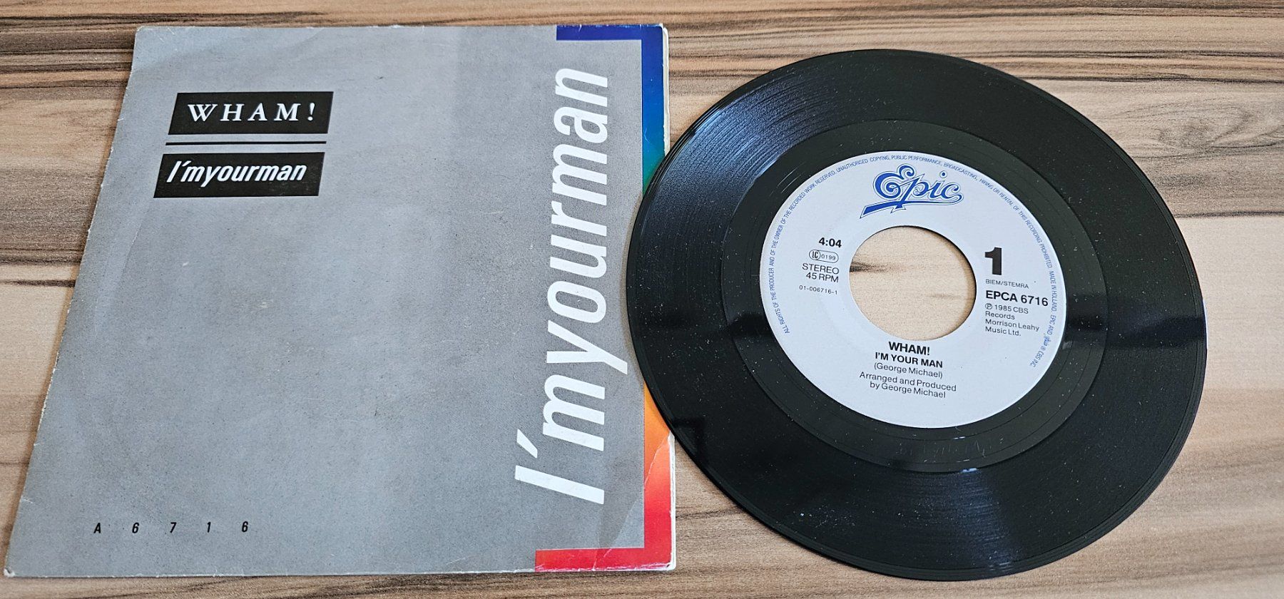 Dischi in vinile: WHAM- I'M YOUR MAN/ Vinyl Single – Usato da Geuensee venduto da JeMaUrPe