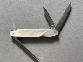 Antikes Sackmesser ROBERT KLAAS Solingen 72 mm Perlmutt, RAR
