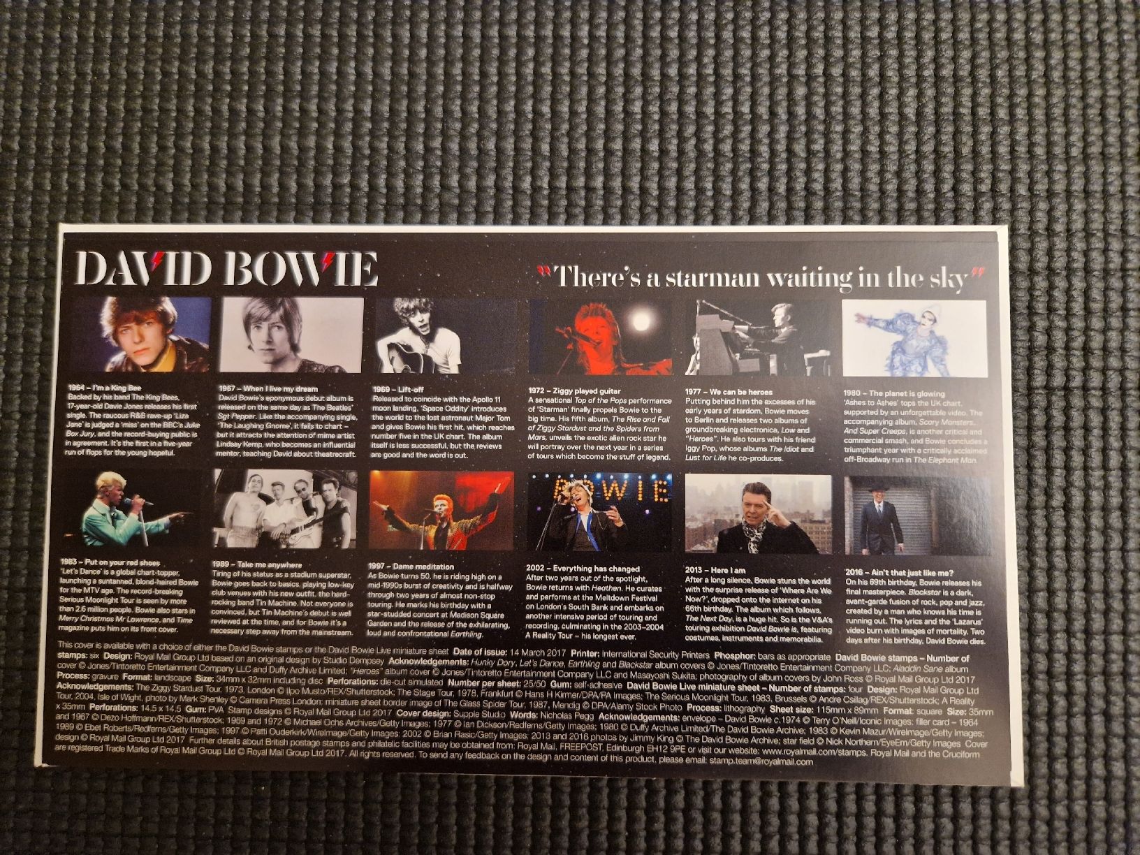 Tutti i francobolli: Philatelie Ersttagsbrief David Bowie – Nuovo e nell'imballaggio originale da Fislisbach venduto da mka_km8f 3