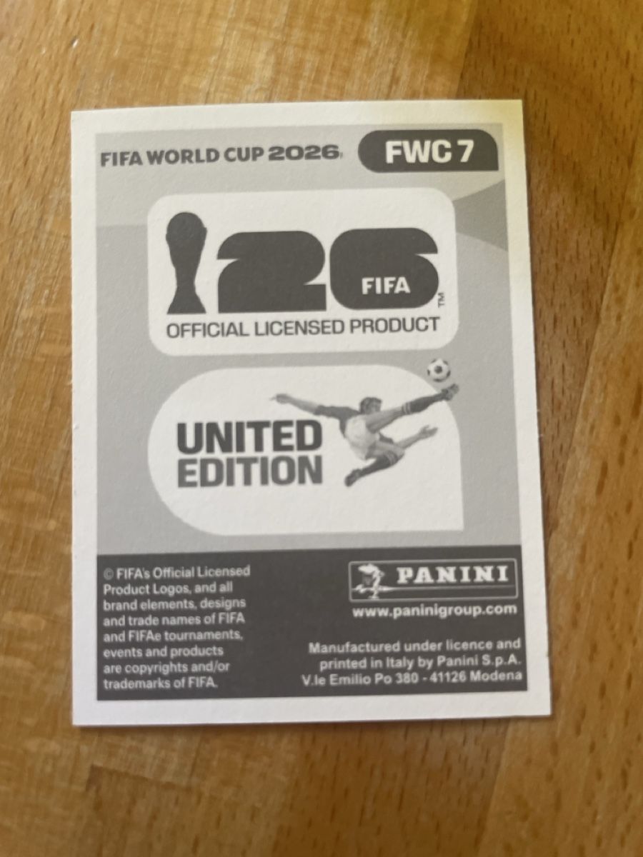 Panini Carte collezionabili: Panini FWC 7 – Nuovo e nell'imballaggio originale da Bubendorf venduto da ale_6fxg 1