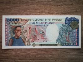 Rwanda 5000 Francs 1988 UNC _1