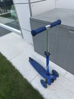 Kinder-Tretroller, dreirädrig, blau, gebraucht