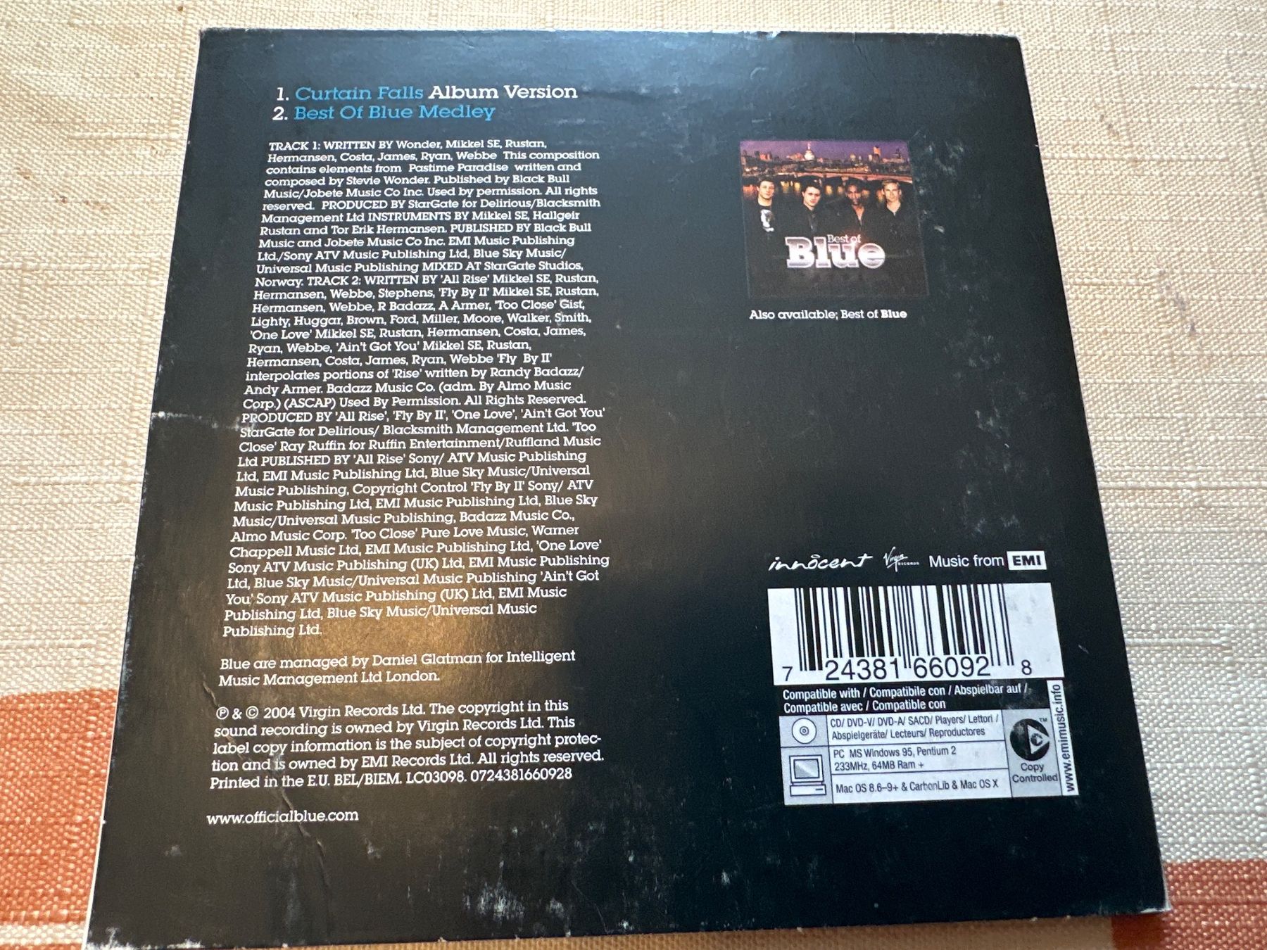 CD: Blue - Curtain Falls – Usato da Schaffhausen venduto da D-MAC 1
