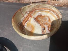 Schale Onyx Marmor Stein 10cm Durchmesser