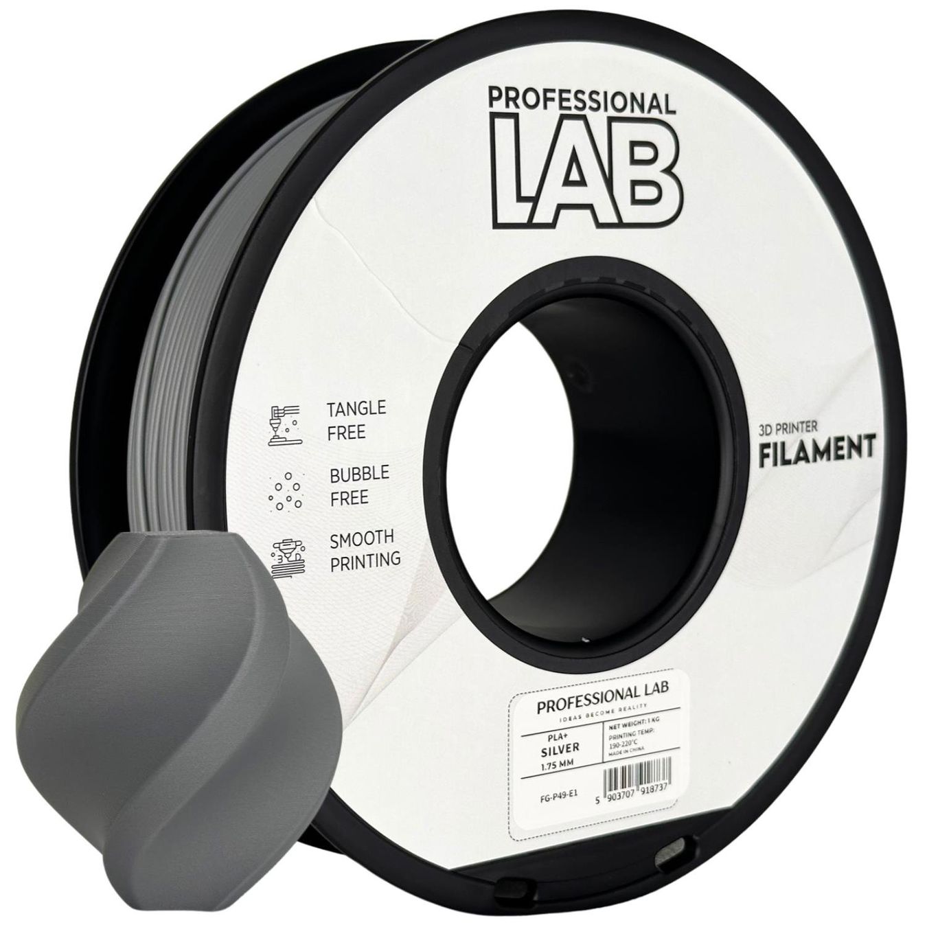 Stampanti 3D: PLA+ Filament Silber , 1.75 mm, 1 kg, – Nuovo e nell'imballaggio originale da Uffikon venduto da DisimaTec