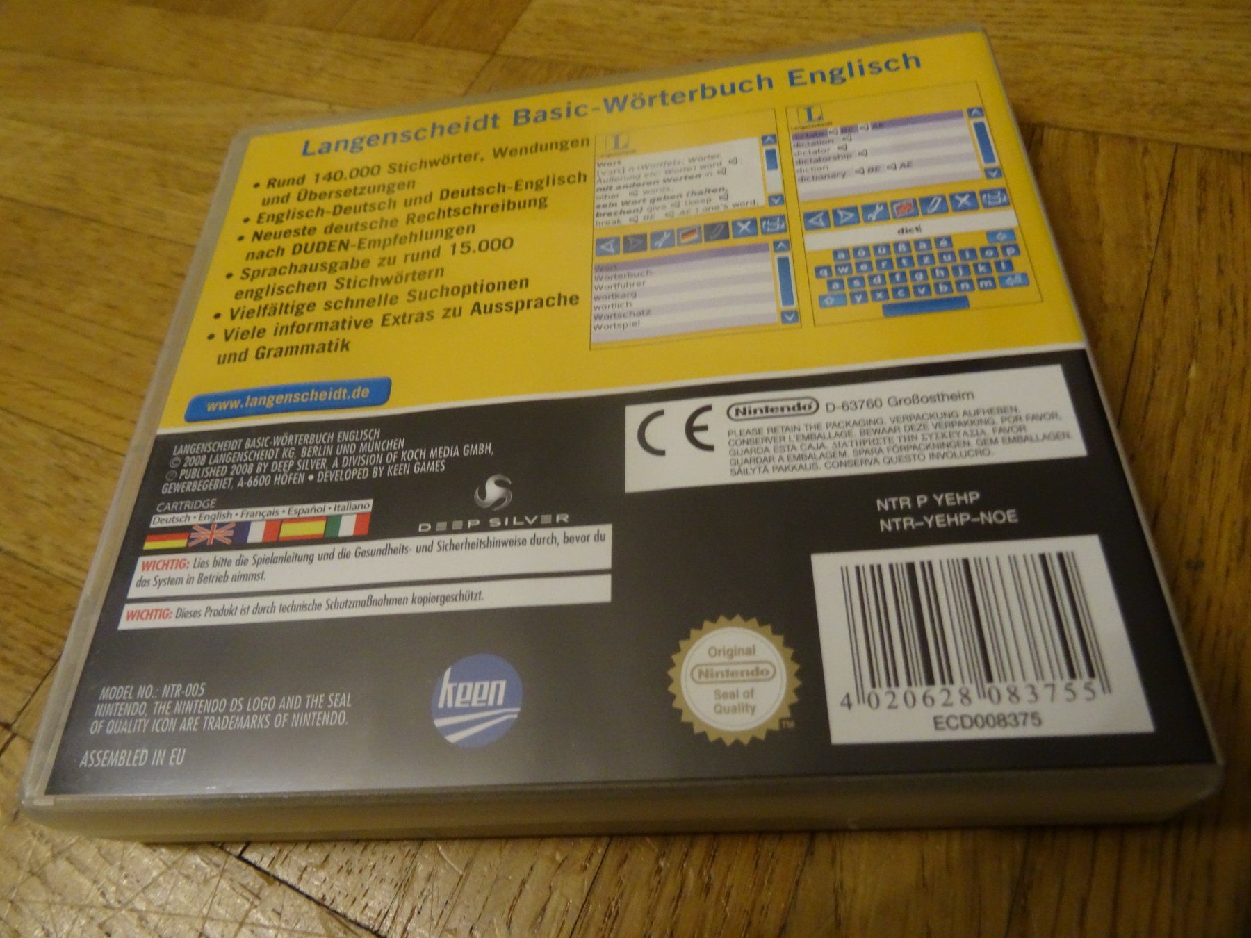 Nintendo Jeux: Basic-Wörterbuch Englisch DS – D'occasion à Olten par Disc-Ausverkauf 2