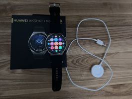 Huawei Watch GT 3 Pro 46mm Titanium – Top Zustand, OVP + Lad