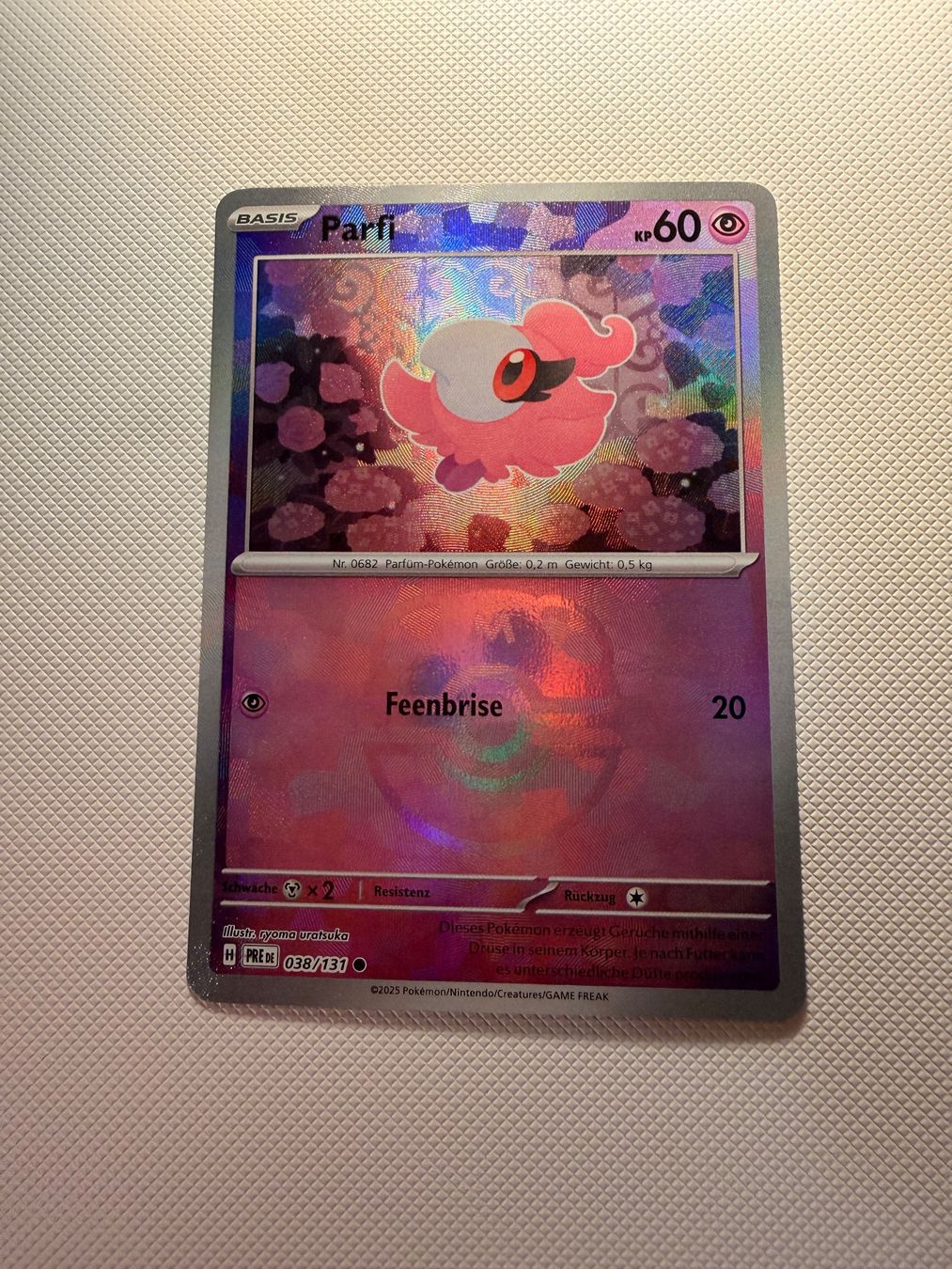 Pokémon Sammelbilder & Trading cards: Parfi 038/131 Prismatic Evolutions Masterball NM DE – Gebraucht aus Kloten von Pokeball_Emporium