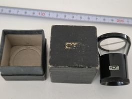 F+C Leselupe Swiss Made  Original Lupe Fadenzähler Vintage