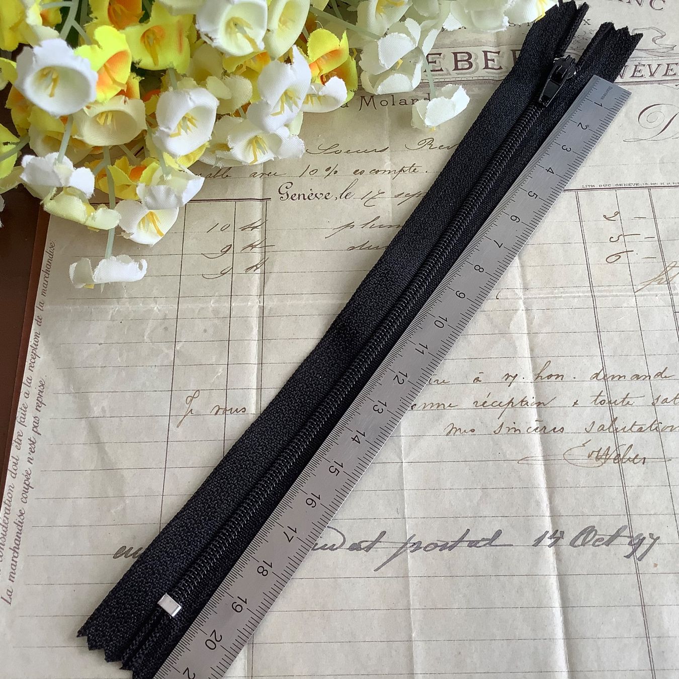 Stoffe: Reissverschlüsse 20cm schwarz fermeture éclair noir – Neu (gemäss Beschreibung) aus Meyrin von laservette99 1