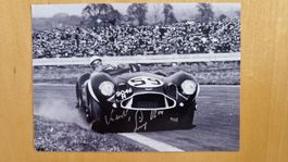 Sir Stirling Moss, Original Autogramm auf Foto in s/w