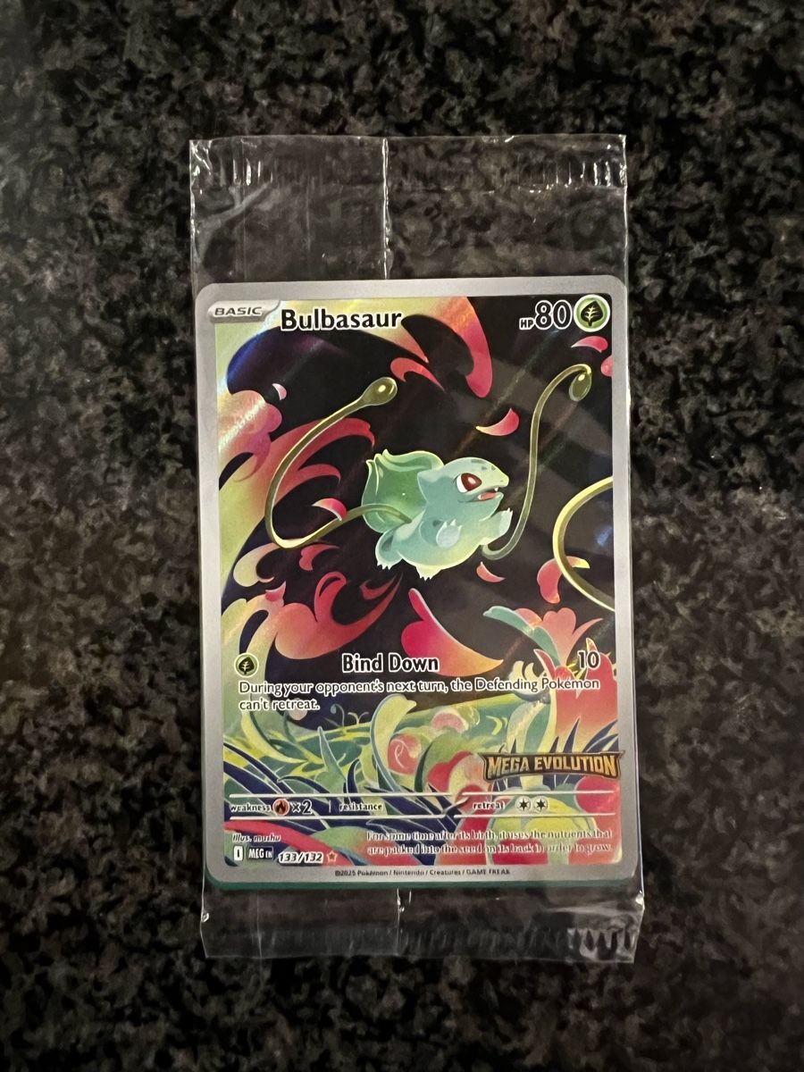 Pokémon Carte collezionabili: Bulbasaur Mega Evolution Box Topper Promo EN – Nuovo e nell'imballaggio originale da Therwil venduto da TCGcave