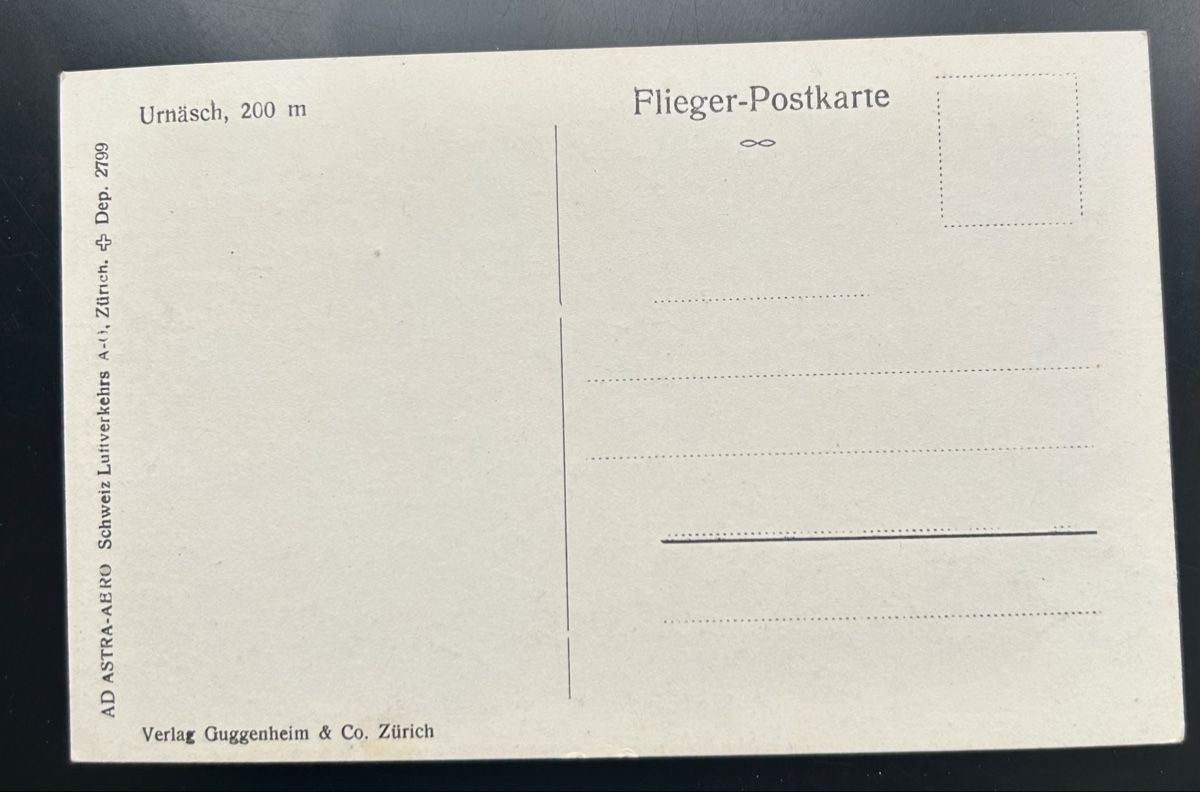 Cartoline postali: Fliegerpostkarte Urnäsch  – Usato da Horw venduto da Tellbub 1