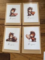 Karten-Set- Grusskarten- Freunde- Familie-Schreiben-Freude