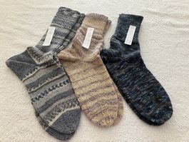 1 Paar neue handgestrickte Socken Nr. 46/47 zur Auswahl